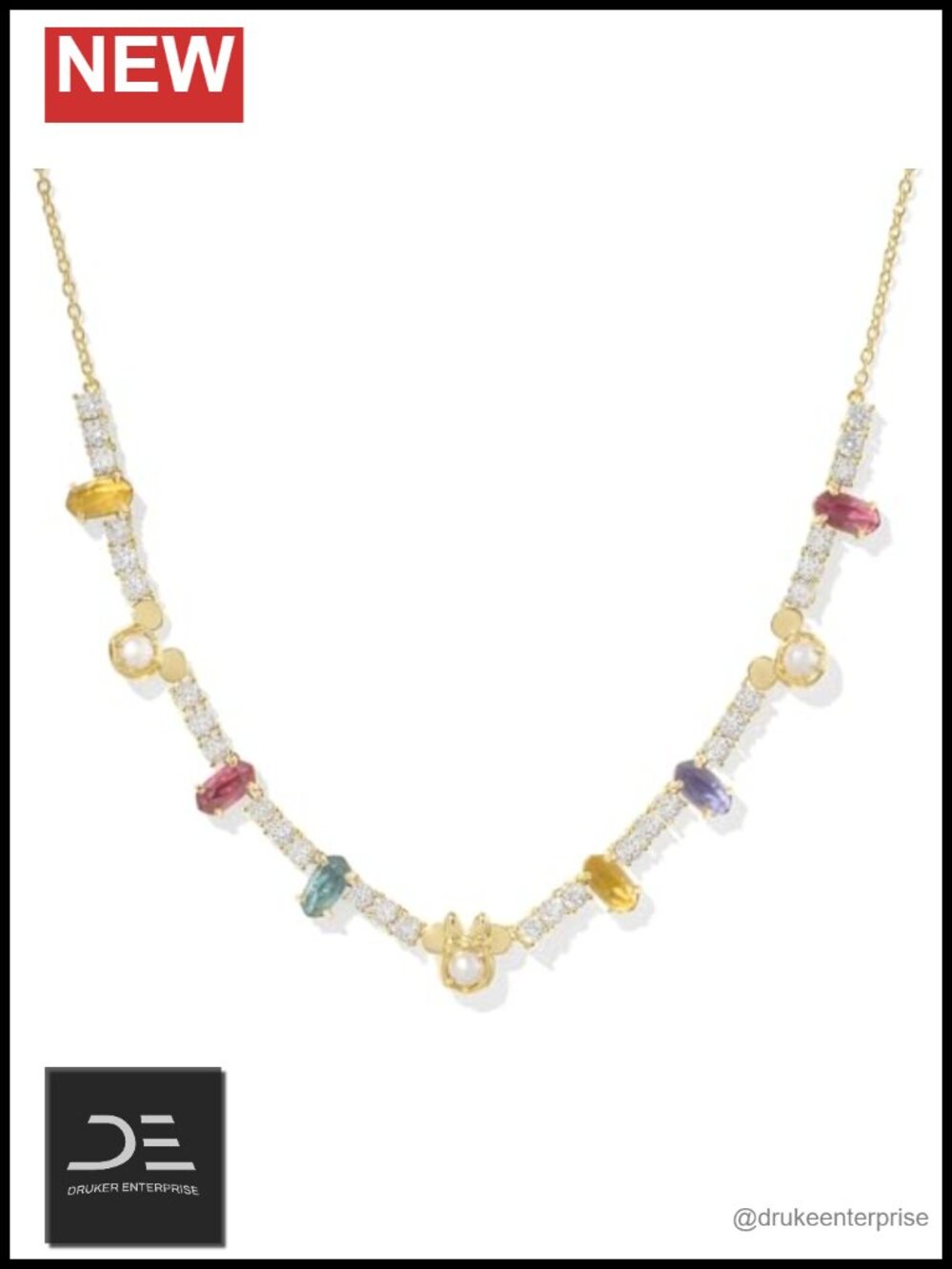 Kendra Scott Mickey Mouse Minnie Mouse Tennis Necklace Fashion Jewelry